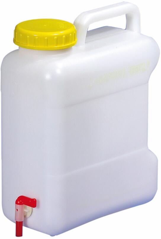 Comet Super Weithalskanister mit Verschluss DIN 96 u. Auslaufhahn, 10L