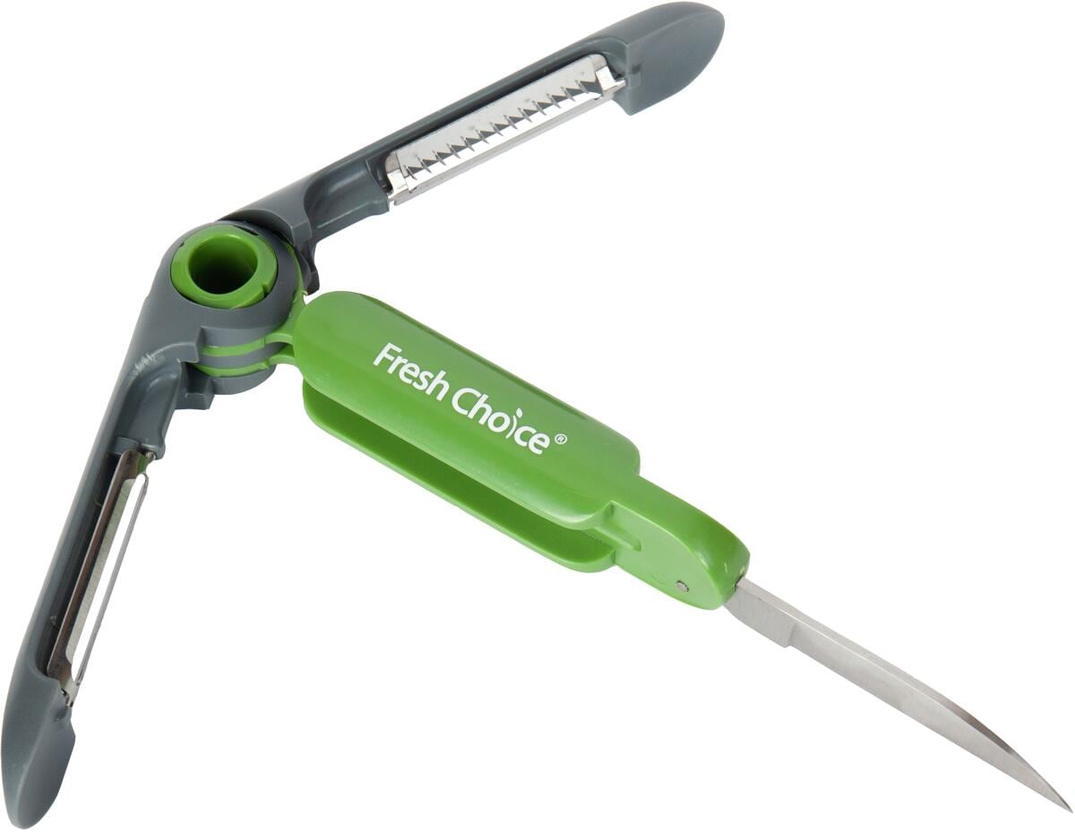 Fresh Choice 3-in-1 Schälmesser, klappbar