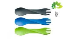 Humangear GoBites BIO UNO Mini Besteck, 3-teilig, grau/blau/grün