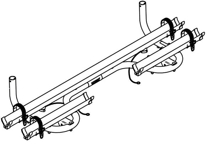 Schienenbügel - Thule Ersatzteil Nr. 1500602987 - für Caravan Super SV 2016 Fahrradträger