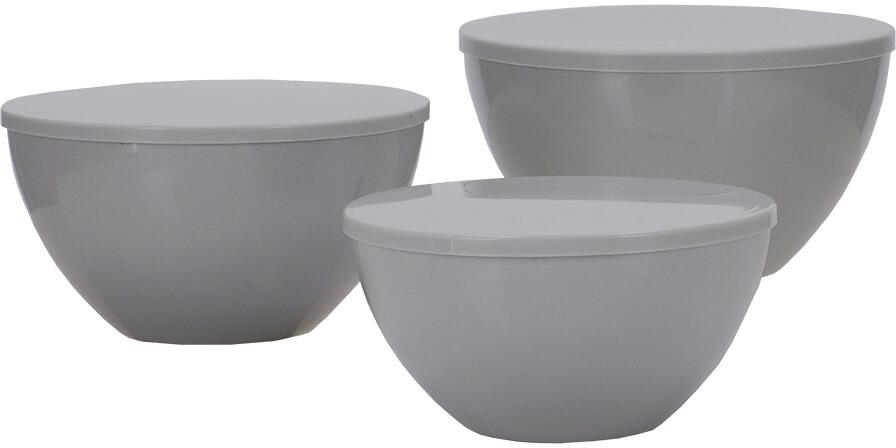 Travellife Palma Schalen Set, mit Deckel, 6-teilig, hellgrau