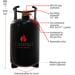 CAMPKO Gastankflasche, 30 Liter, mit 80% Multiventil