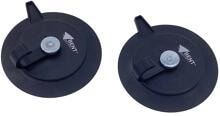 Bent Teller Magnet, Ø12,5cm, 2er-Pack, schwarz