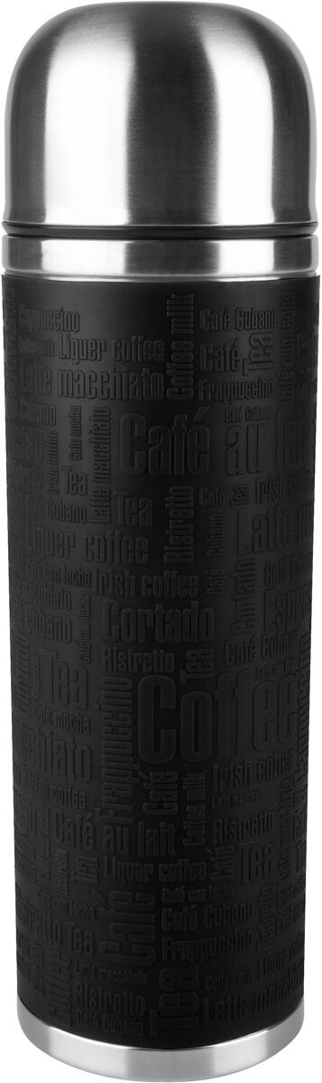 Emsa Senator Sleeve Isolierflasche, 1L, schwarz