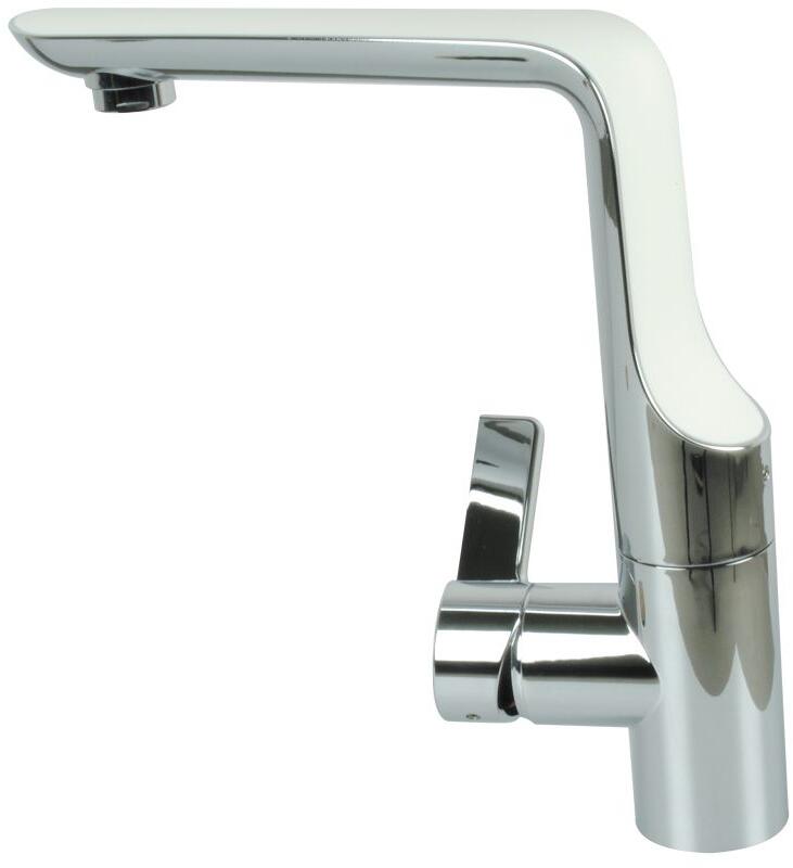 Comet Modena Einhebelmischer, Ø33mm, Nylonflexschäuche, Mikroschalter, chrom/weiß