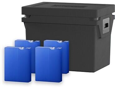 QOOL Box Eco+ M Kühlbox, mit 4 Temperature Elements Controlled Fresh, 27L