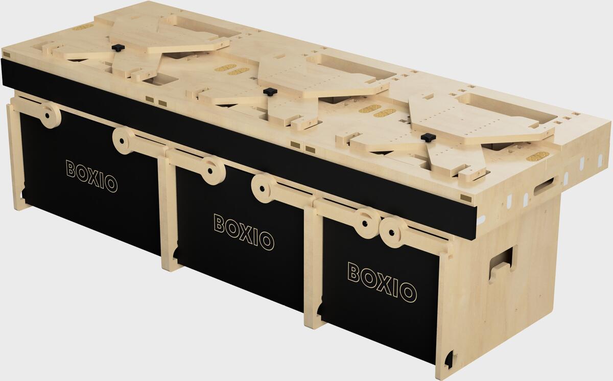 BOXIO RACK Modulare Campingbox inkl. Bett, Gr. XXL