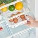 Zeller Kühlschrank-Organizer, ausziehbar, weiß