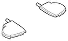 Dometic Gelenkarmschutzkappe, links u. rechts für PW1000 / PW1500 / PR2000 / PR2500