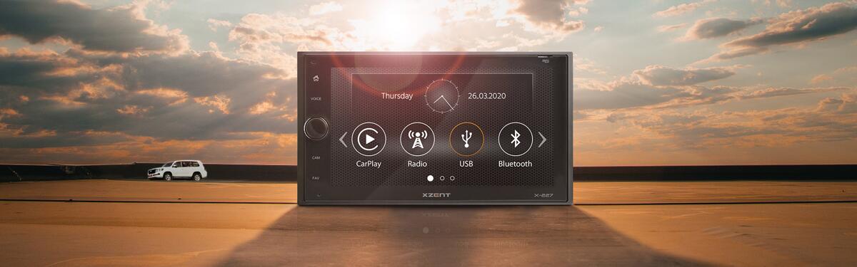 XZENT X-127 1-DIN Autoradio Multimediasystem 9″ mit DAB+ Apple CarPlay
