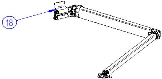Gelenkarm links 4m - 4,5m Markisenlänge - Thule Ersatzteil Nr. 1500602230 - passend zu Thule Omnistor 4900