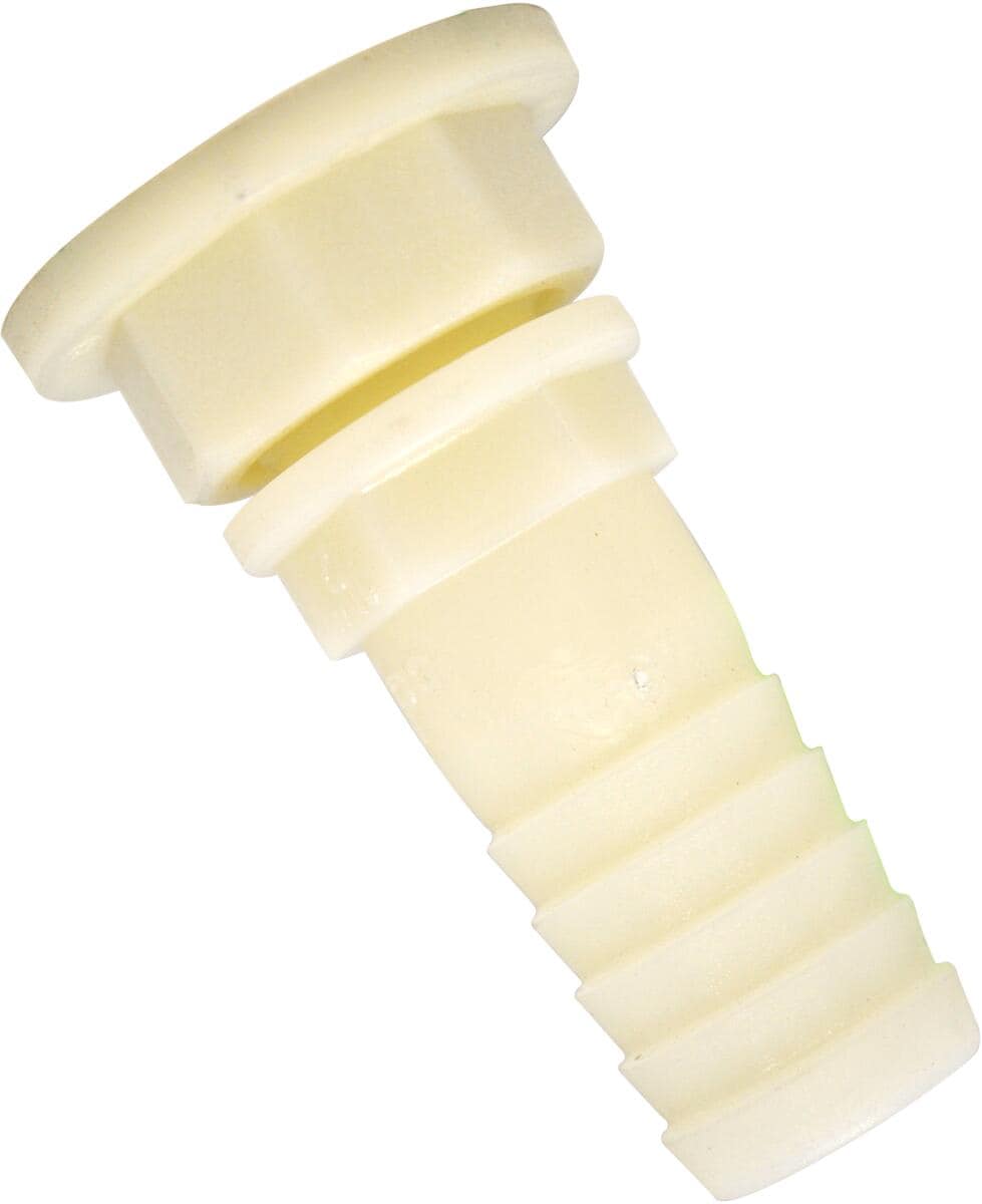 FAWO Auslaufstutzen für Wassertank, 30mm, 1 Zoll, gerade, mit Kontermutter