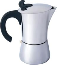 BasicNature Espresso Maker, Edelstahl, 4 Tassen