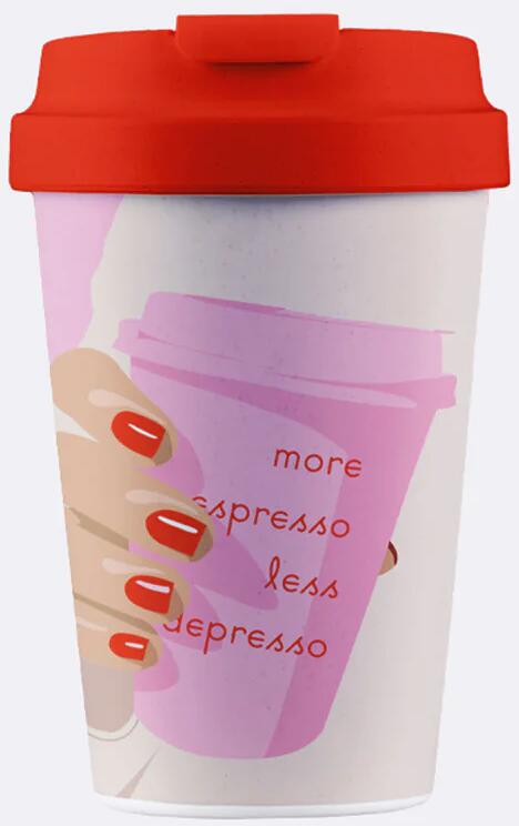 Bioloco Plant Deluxe Kaffeebecher, More Espresso, 350ml