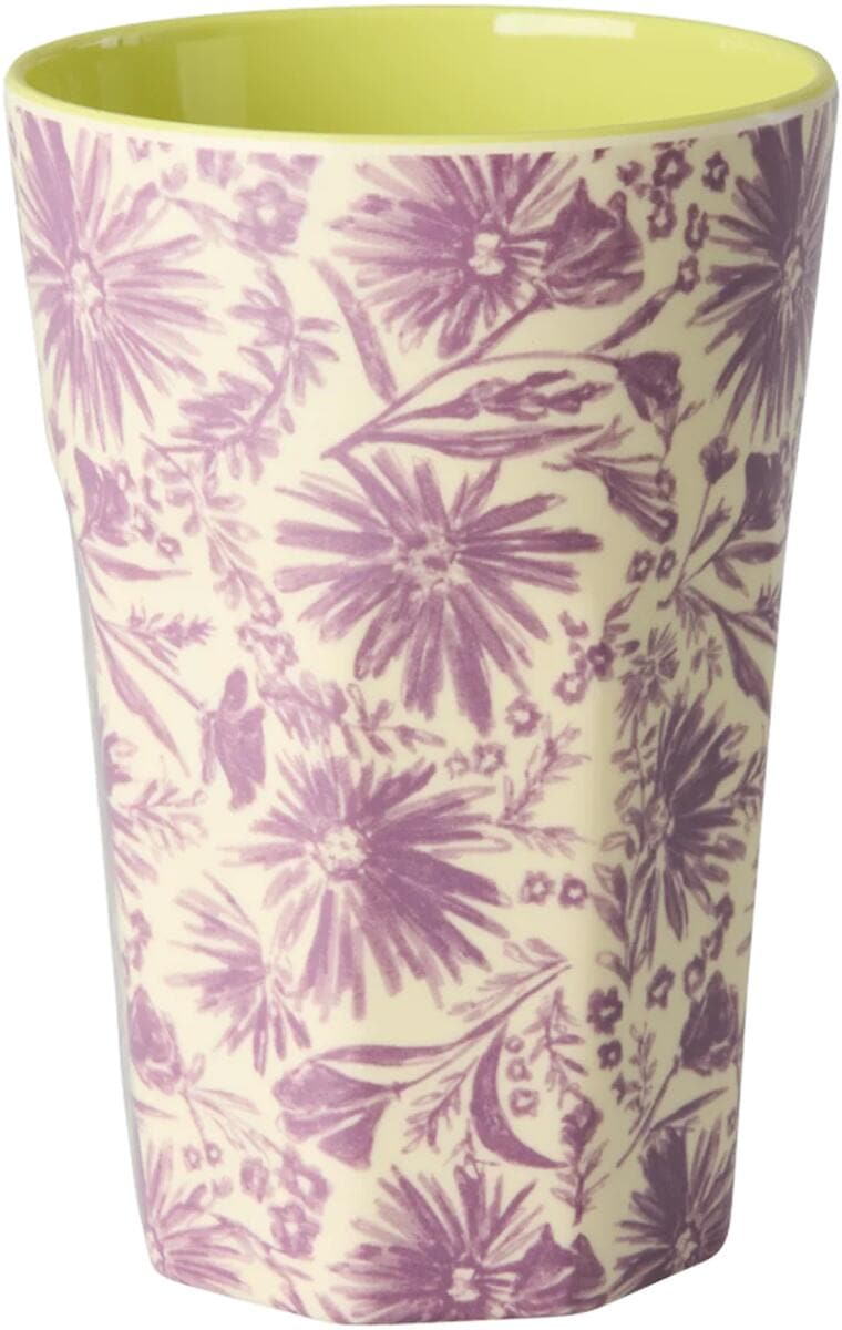 Rice Melamin Hoher Becher, Flower Press Print, 400 ml
