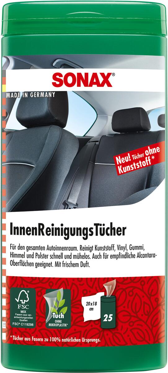 SONAX InnenReinigungsTücher Box, 25 Stück