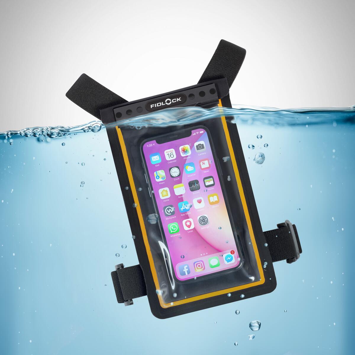 FIDLOCK Dry Bag Brustband Smartphone Schutzhülle
