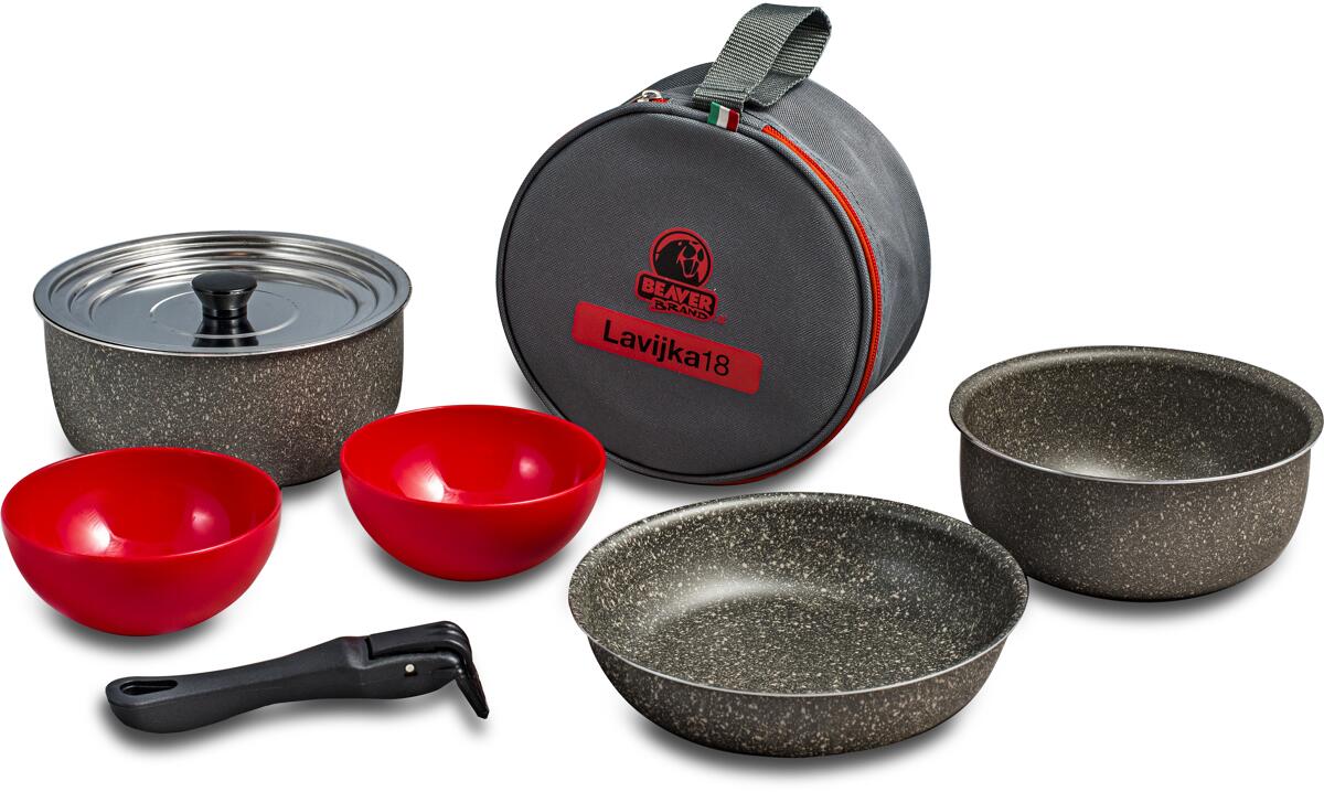 Beaver Brand Lavijka 18 Kochset, 8-teilig, Aluminium