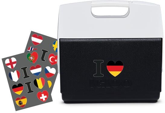 Igloo Playmate Elite Kühlbox, 15l, schwarz, inklusive Sticker-Kit