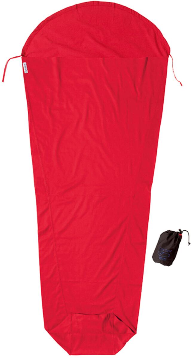 Cocoon MummyLiner Innenschlafsack, 210cm, Baumwolle, rot