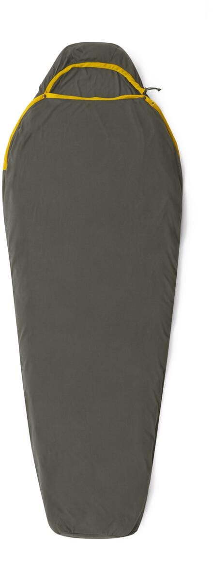 Sea to Summit Reactor Midweight Liner Mumienschlafsack, kurz, 170cm, grau/gelb