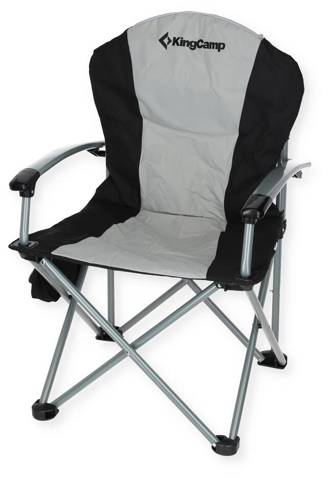 KingCamp Deluxe Faltstuhl schwarz/grau
