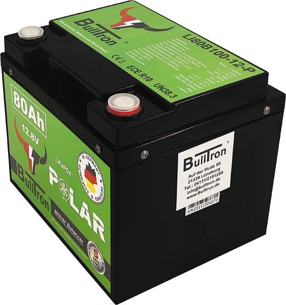BullTron Polar 80Ah Lithium-Batterie, inkl. Smart BMS mit 100A