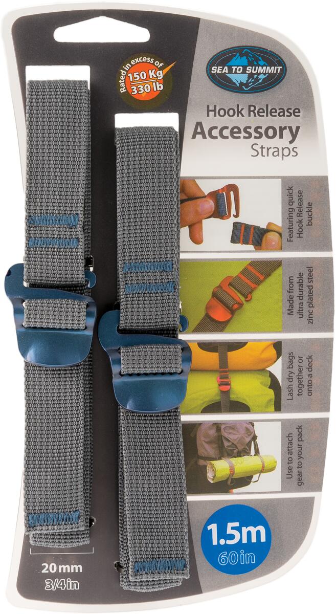 Sea to Summit Strap Spanngurt, 2er Set, 1,5mx20mm, blau