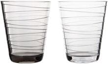 Gimex Linea Line Stripe Trinkglas, 300ml, 2er Set