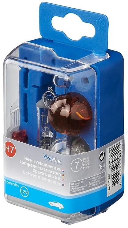 Pro PLus Lampenersatzkasten, 7teilig (21W orange), H7