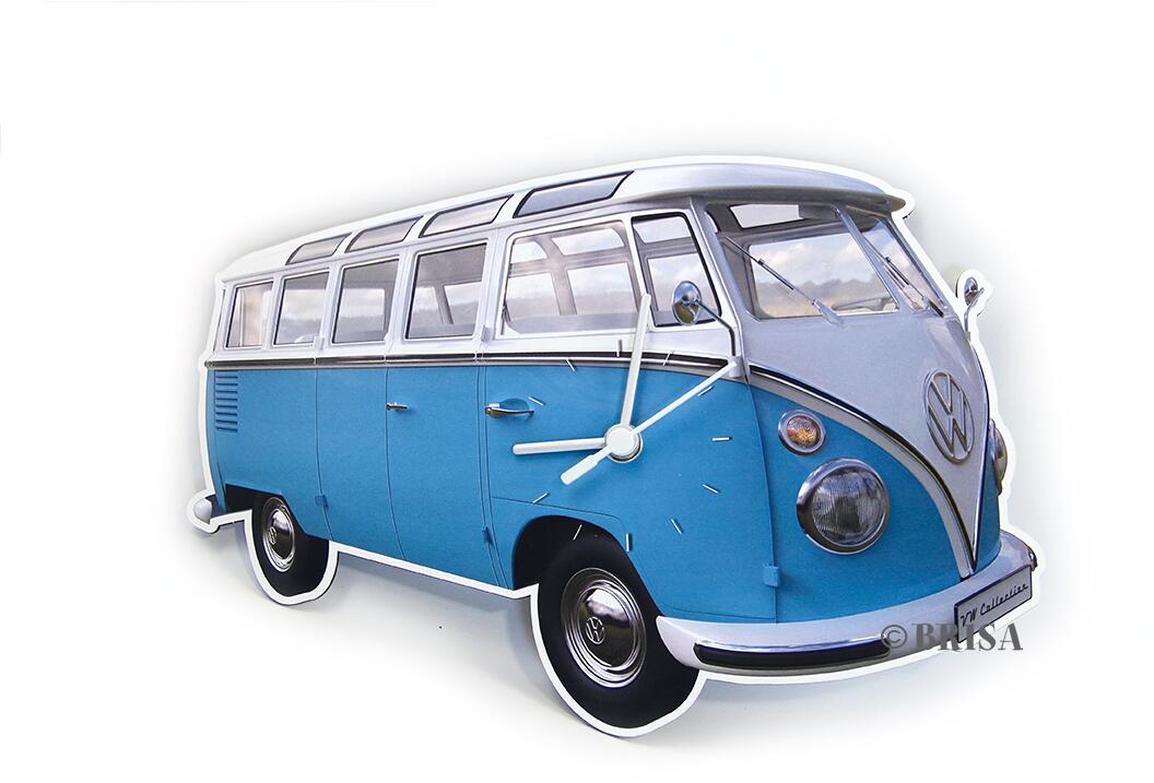 VW Collection Wanduhr VW T1, blau