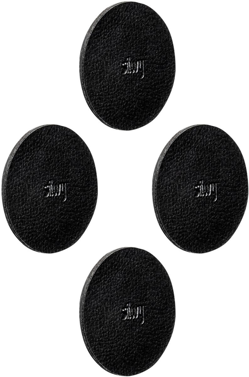 silwy Metall-Nano-Gel-Pads, 4st, 5cm, schwarz