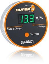 Super B BM01 Batteriemonitor für Epsilon, inkl. 5m Kabel