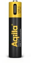 Aqiila AAA Akku USB-C 600 mAh Li-Ion 1,5V 4 Stück