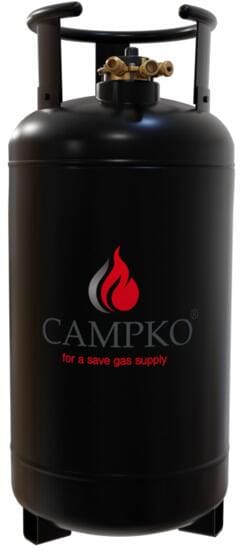 CAMPKO Gastankflasche, 36 Liter, mit 80% Multiventil