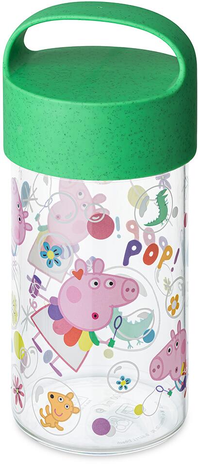 Koziol Buddy Snack- und Trinkflasche, 500ml, Peppa Pig Pop