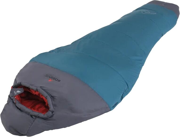 Robens Spire I -1°C Mumienschlafsack, 220x80x50cm, Reißverschluss links, blau/grau