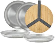 black + blum Teller aus Edelstahl, 4er-Set