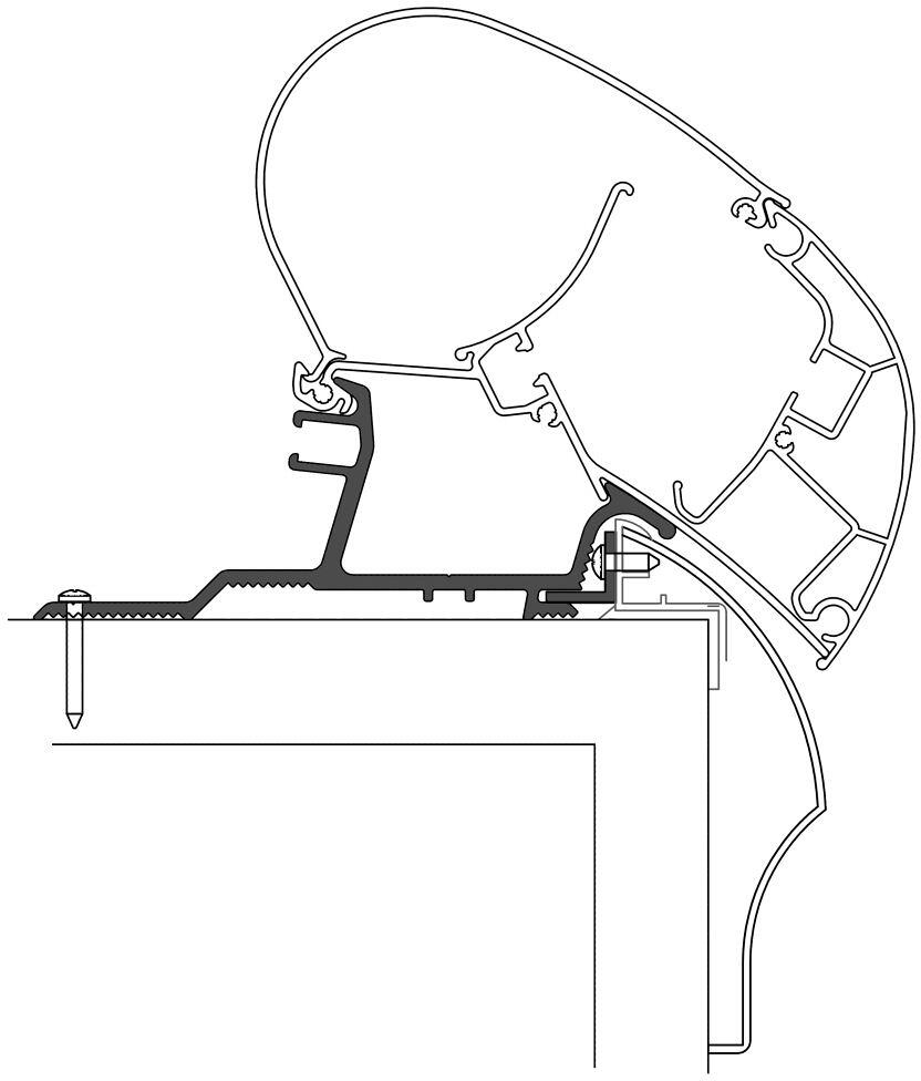 Dometic Perfect Roof 2000/2500 Markisen-Adapter für Hobby ab Bj. 2014