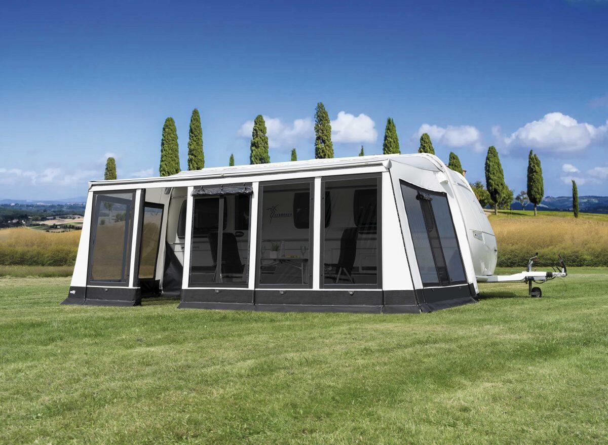 WIGO Rolli Plus Modul Markisenvorzelt, Gr. 7, 911-945 cm, schwarz/weiß