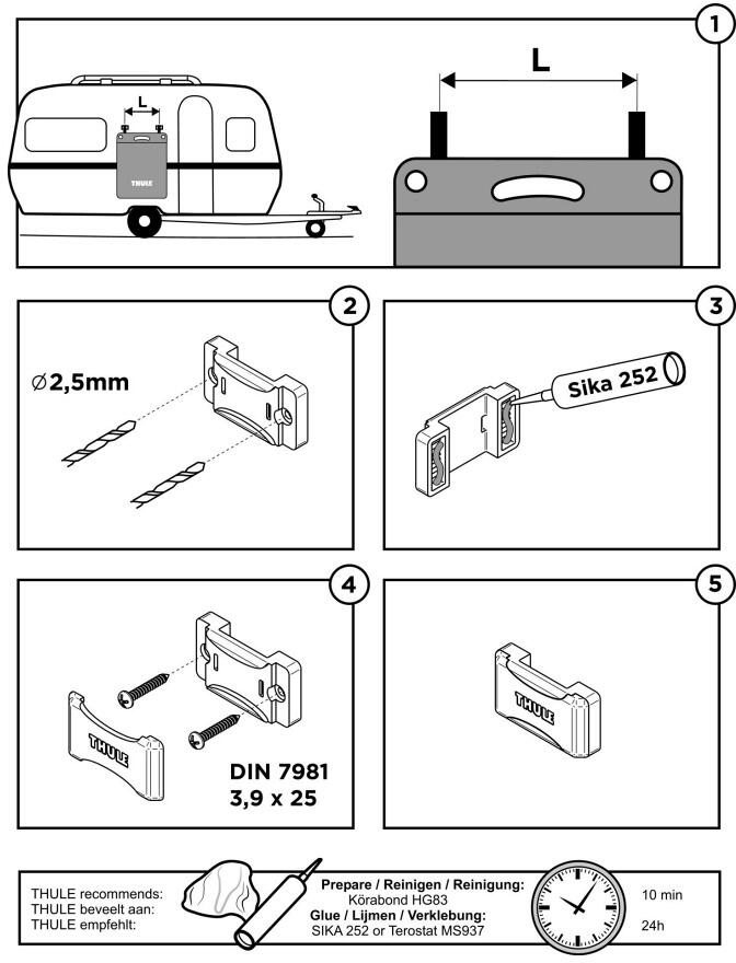 Thule Pod 2.0 Wandbefestigung bei Camping Wagner Campingzubehör