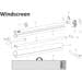 Stützfußhalter-Set weiß - Thule Ersatzteil Nr. 1500601212 - passend zu Thule Windscreen / alle Markisen