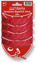 Swiss Piranha RopeFish Dyneema Zeltschnur 20m, 2mm, rot