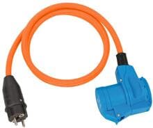 Brennenstuhl Winkeladapterkabel Schuko auf CEE, orange, 1,5 m, 230 V, 16 A