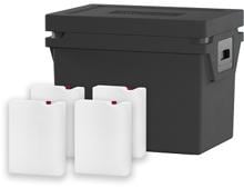 QOOL Box Eco+ M Kühlbox, mit 4 Temperature Elements Standard Frozen, 27L