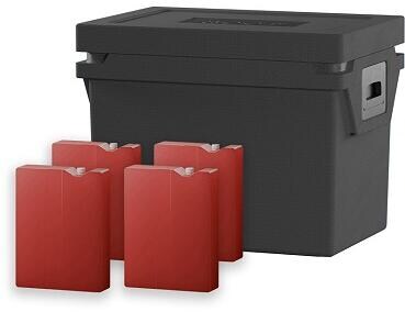 QOOL Box Eco+ M Kühlbox, mit 4 Temperature Elements Standard Cool, 27L