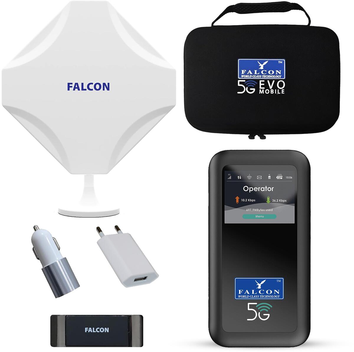 Falcon DIY 5G LTE Fensterantenne mit 5G CAT22 WLAN Router bei Camping ...
