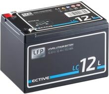ECTIVE 12V LiFePO4 Lithium, LC 12L, Versorgungsbatterie, 12Ah