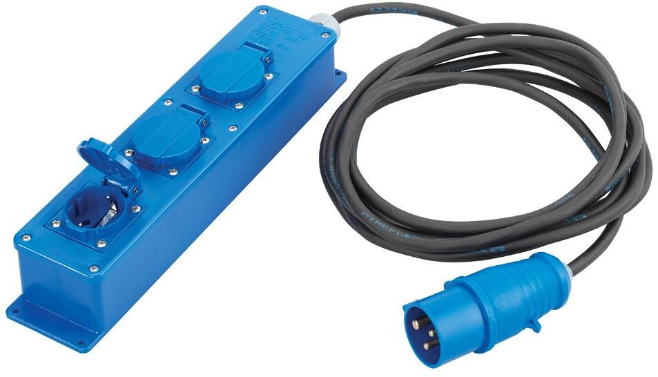 Gimeg CEE/Schuko Mehrfachstecker, 5m