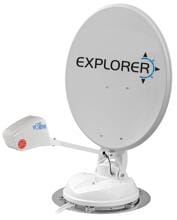 Maxview Explorer automatische Sat-Anlage, 85cm, Twin Auto Skew, weiß